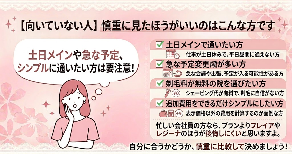 【向いていない人】慎重に見たほうがいいのはこんな方です